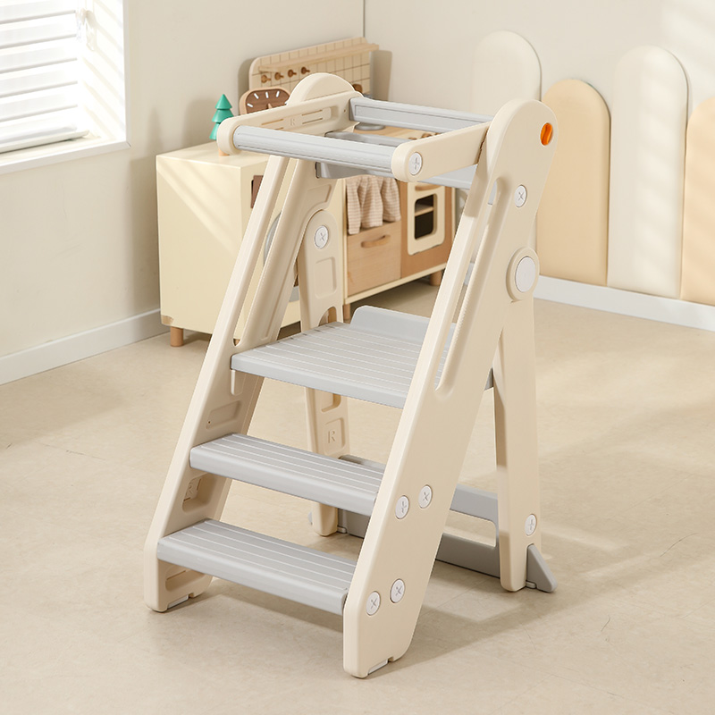 토몽 러닝타워 키친헬퍼 유아 접이식 디딤대 멀티 안전가드 접이식 높이조절 사다리 2단 3단 77,900원