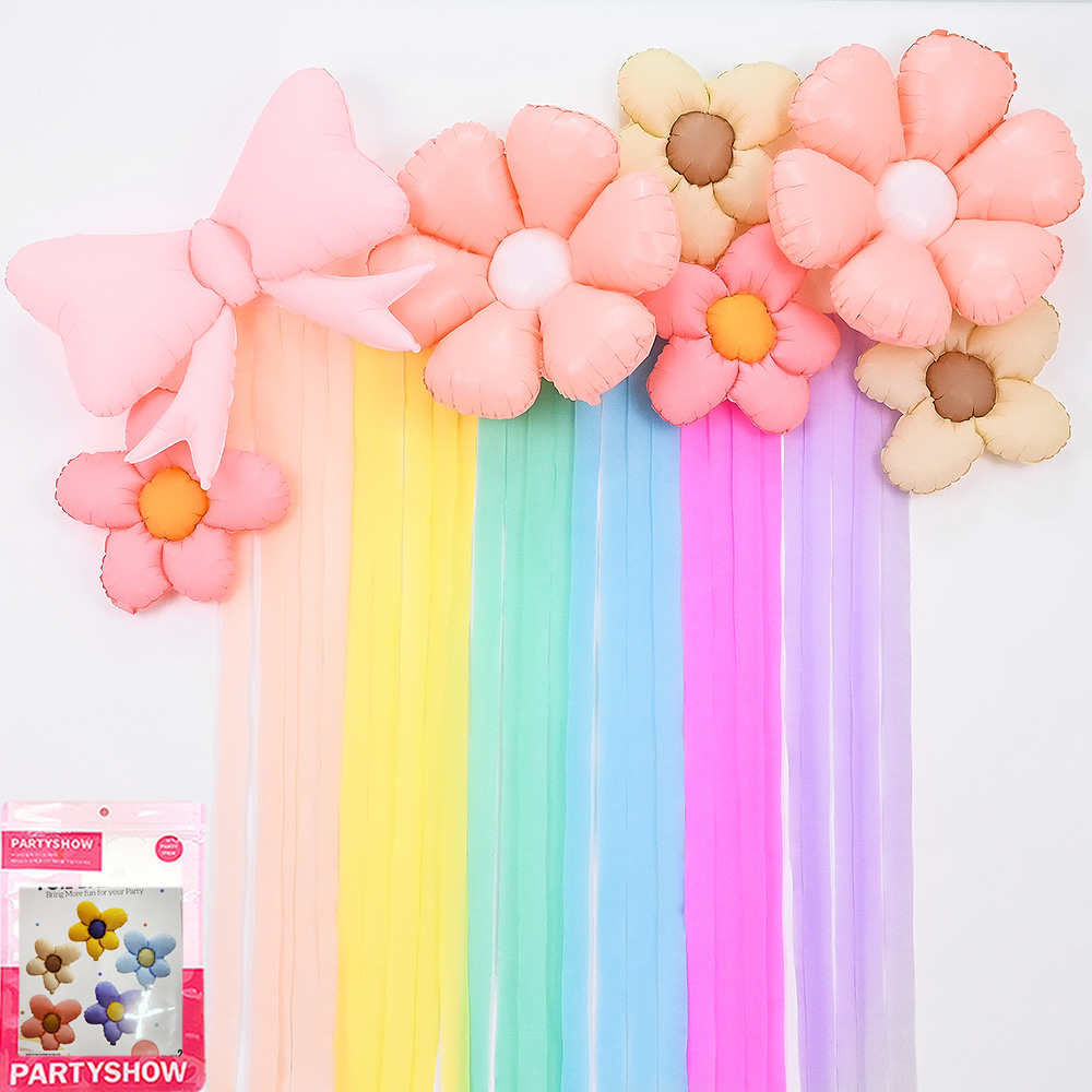 파티쇼 마카롱 파티스트리머 꽃풍선 생일파티 포토존 장식세트, 핑크, 1세트 16,670원
