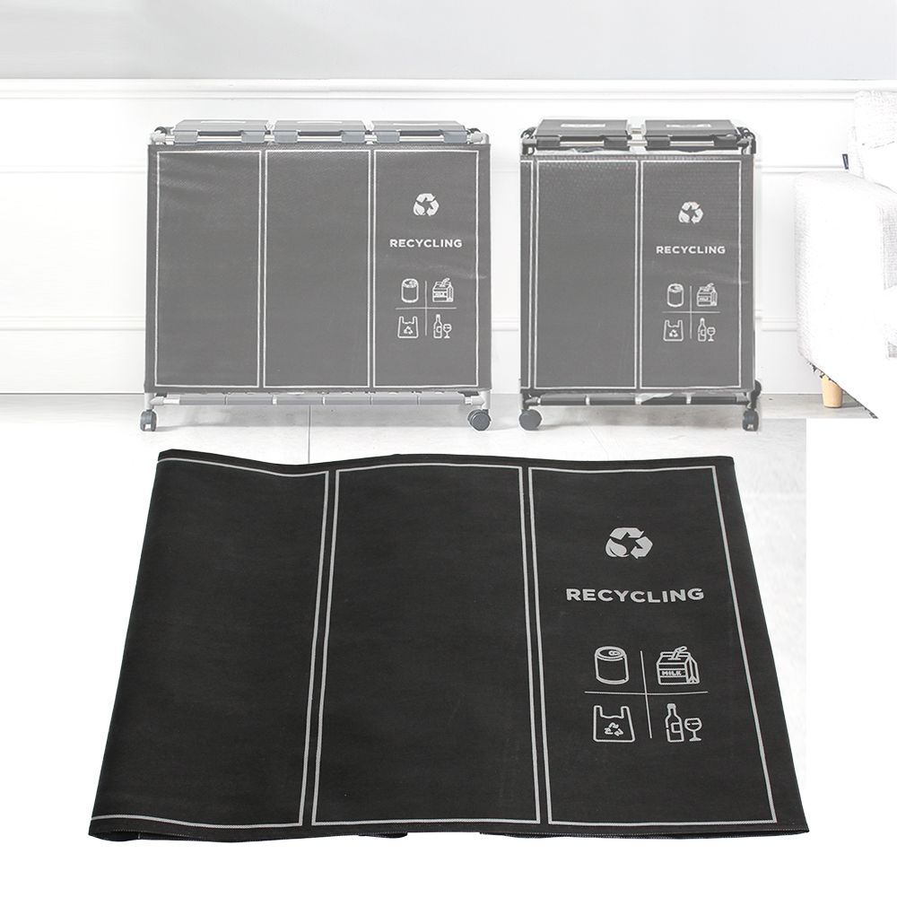 도매링크 재활용 분리수거함 커버세트_재활용커버 부직포커버 스탠드 스티로폼 비닐 페트병 플라스틱 가정용 대형 분리배출 수거대 쓰레기통 대용량 9,900원