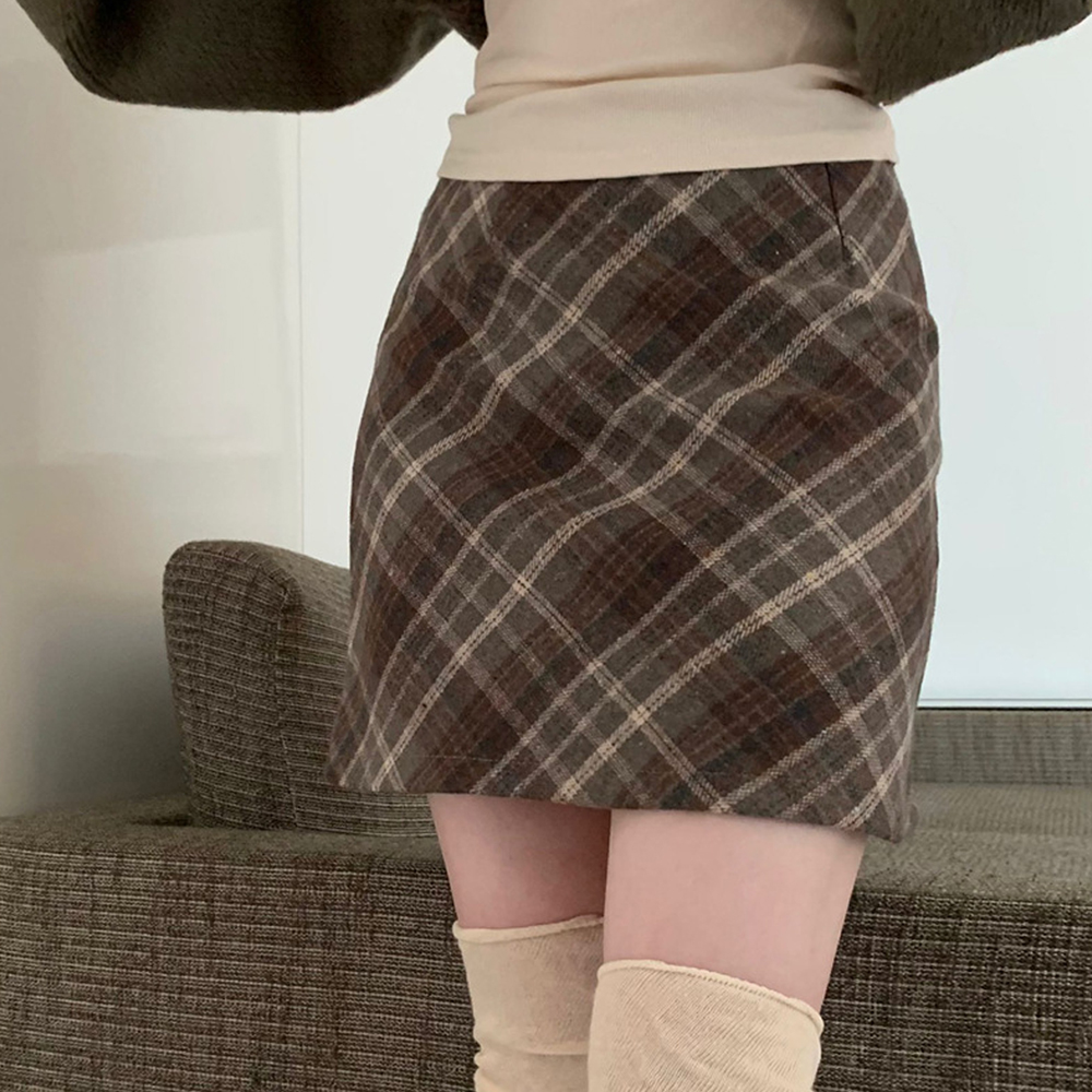 마켓에이 여성용 소프트 체크 미니스커트 P24FW3-A1016 25,900원