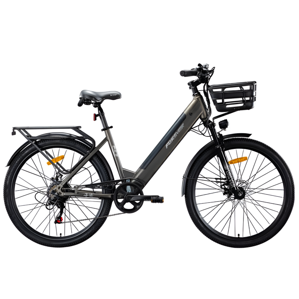 산타고 MTB 전기 자전거 전동 산악 자토바이 탈부착 배터리 24인치 26인치 출퇴근 성인용, 그레이, 경량스틸 648,000원