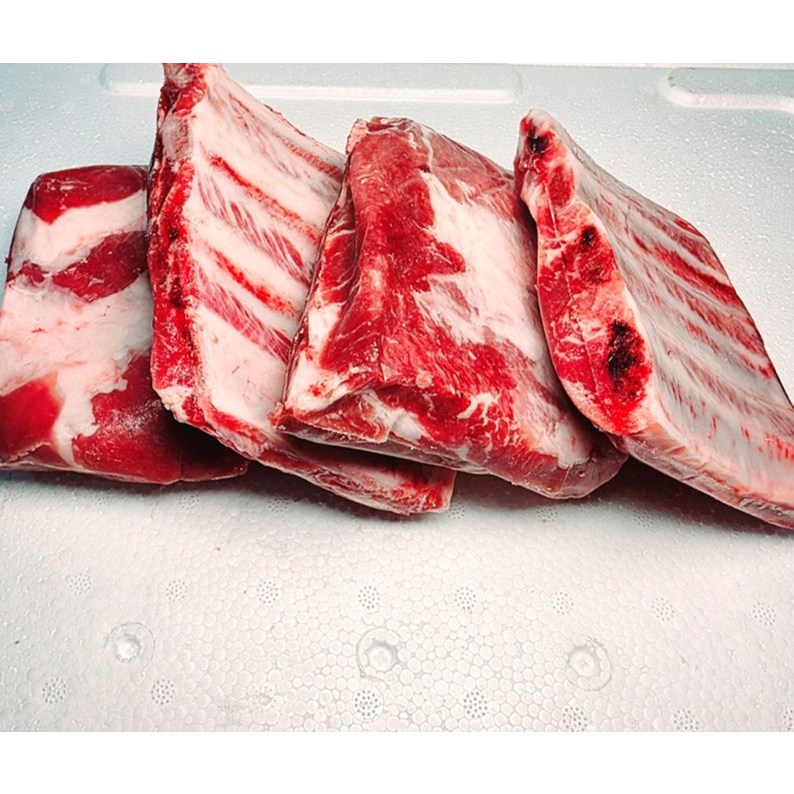 행복미트 돼지 앞갈비 돈갈비 쪽갈비 구이용 찜용 당일발송, 2개, 1kg 29,900원