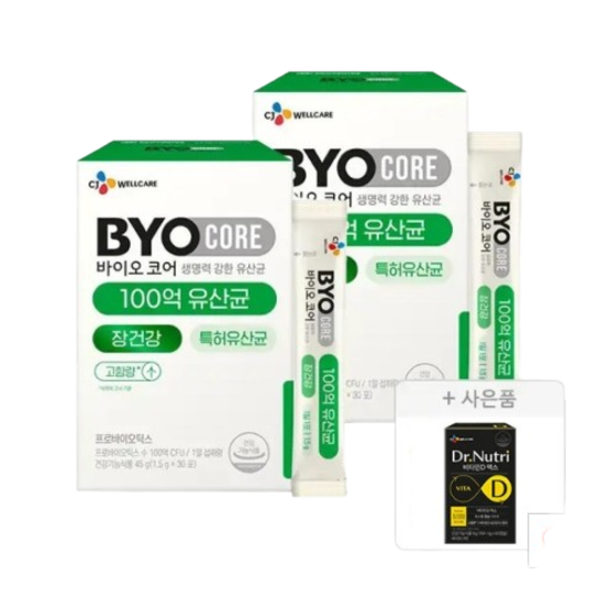 CJ 바이오코어 건강한 생 유산균 100억 30포 X2개 (2개월분) 35,900원