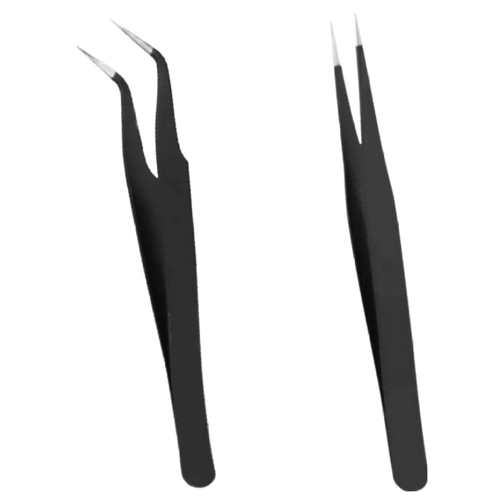김시스터 프리미엄 속눈썹 핀셋 트위저 곡선형, 일자형 정밀, 2개, 스테인레스 6,900원