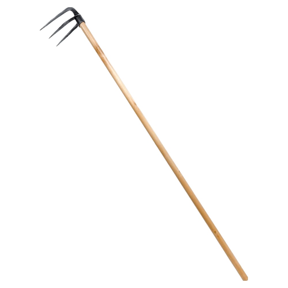 월드크린 3발 갈퀴 쇠스랑 니스 자루, 1개 17,500원