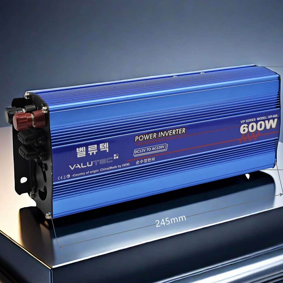 벨류텍 고효율95% 검증된 순수정현파 인버터 300W~1000W 85,000원