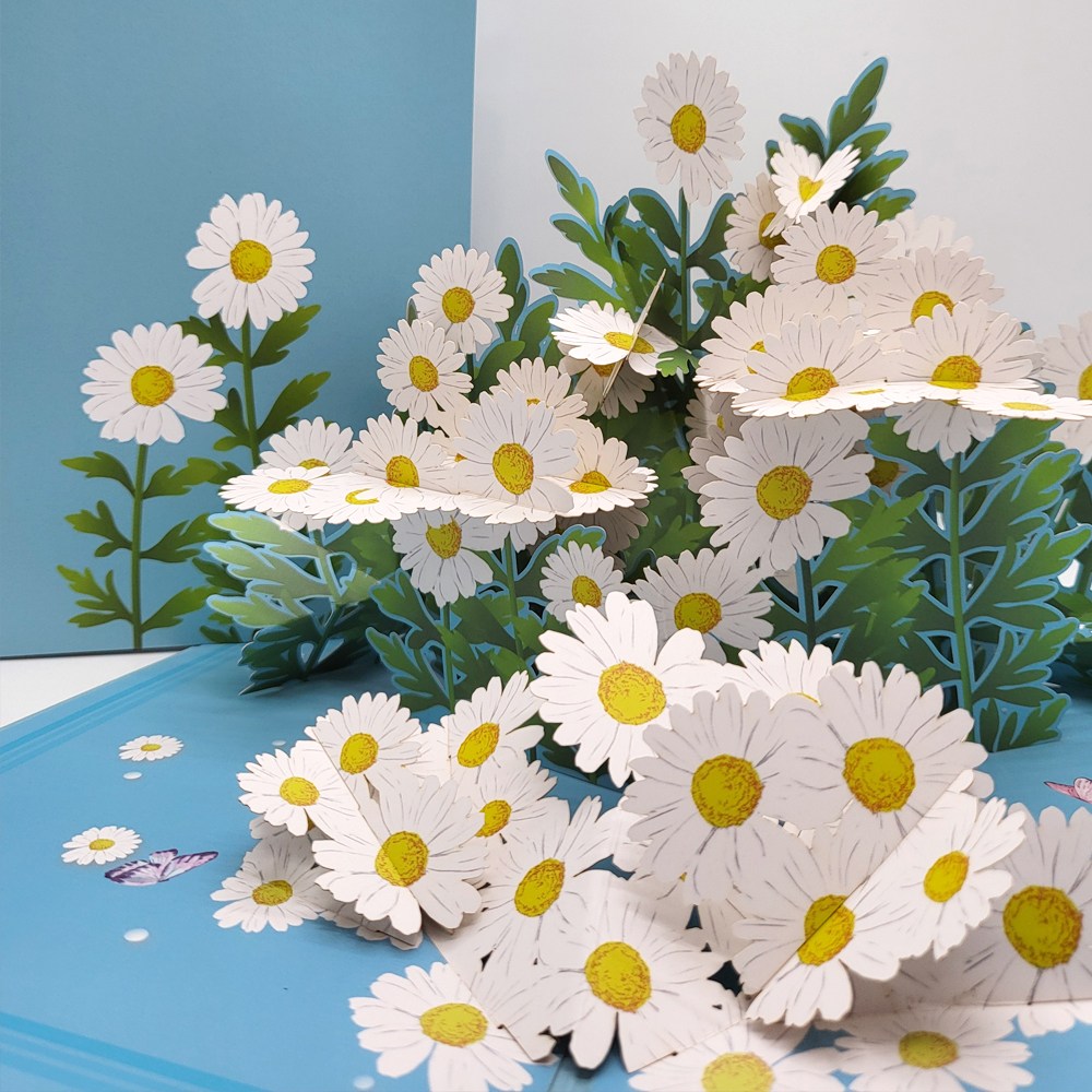 알파벳샵 3D 예쁜 꽃다발 입체 팝업 카드, 데이지 팝업카드 8,980원