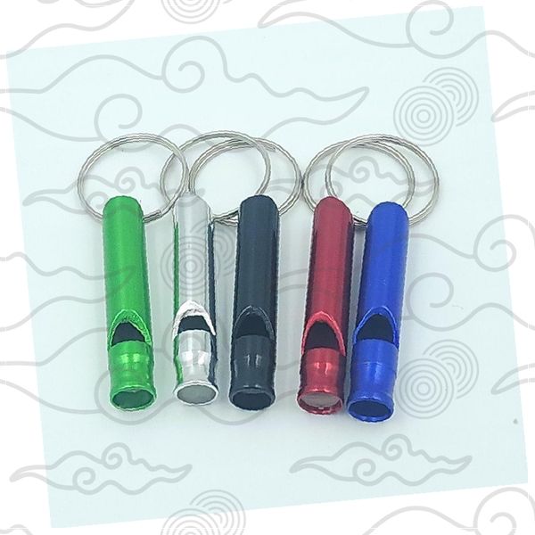 알루미늄 호루라기 키링 휴대용 비상용 휘슬 훈련용 응급상황 야외활동 컬러풀 메탈 휘파람 2,610원