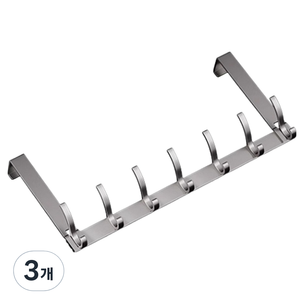 라라공방 심플 무타공 문걸이 행거 방문 옷걸이 14구 27,370원