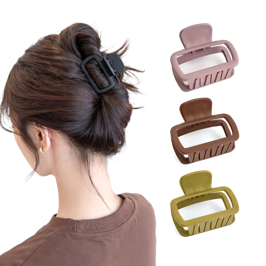 딥톡 매트 클립 사각 집게 헤어핀 4종 세트 DT0792 5,900원