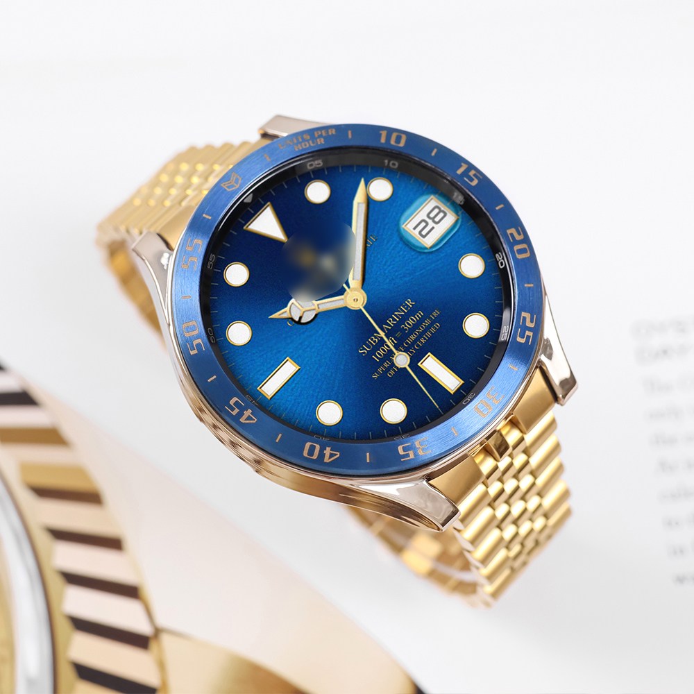 타임스토리 갤럭시워치6 호환 쥬빌레 날개형 메탈 스트랩 베젤링 케이스 세트, (5번) 골드 세트 47,800원