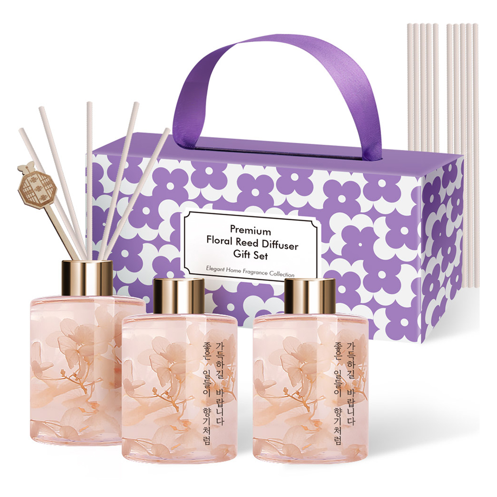 플렌느 프리저브드 플라워 디퓨저 250ml 선물세트, 다우니코튼, 3개 23,900원