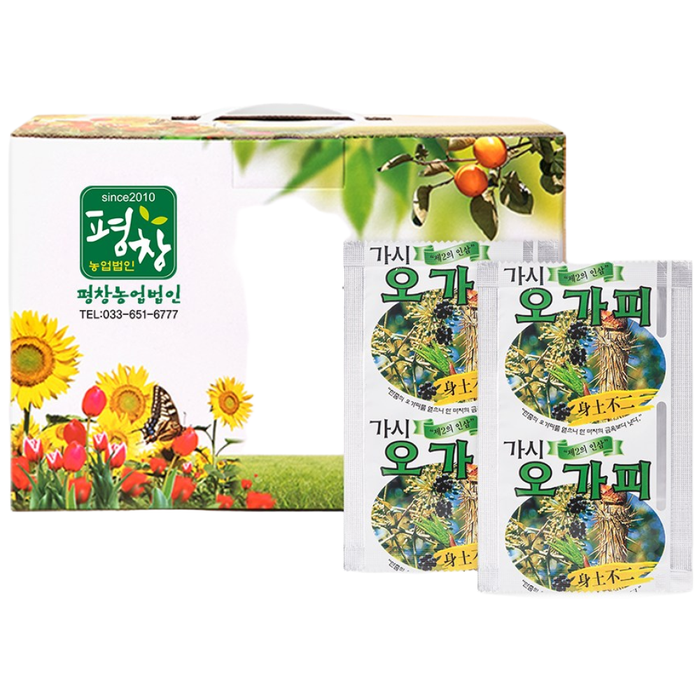 [평창농업법인] 국내산100% 가시오가피즙 (120mlX50팩) 55,000원