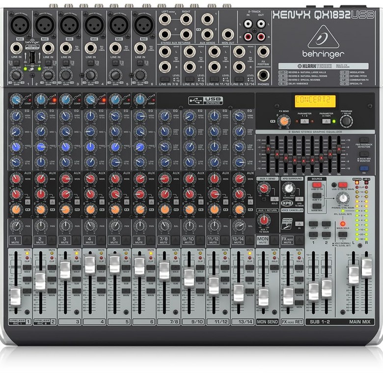 Behringer 18 3 1   USB XENYX QX1832USB 아날로그 믹서 채널 버스 노브 콤프 이펙트 391,600원