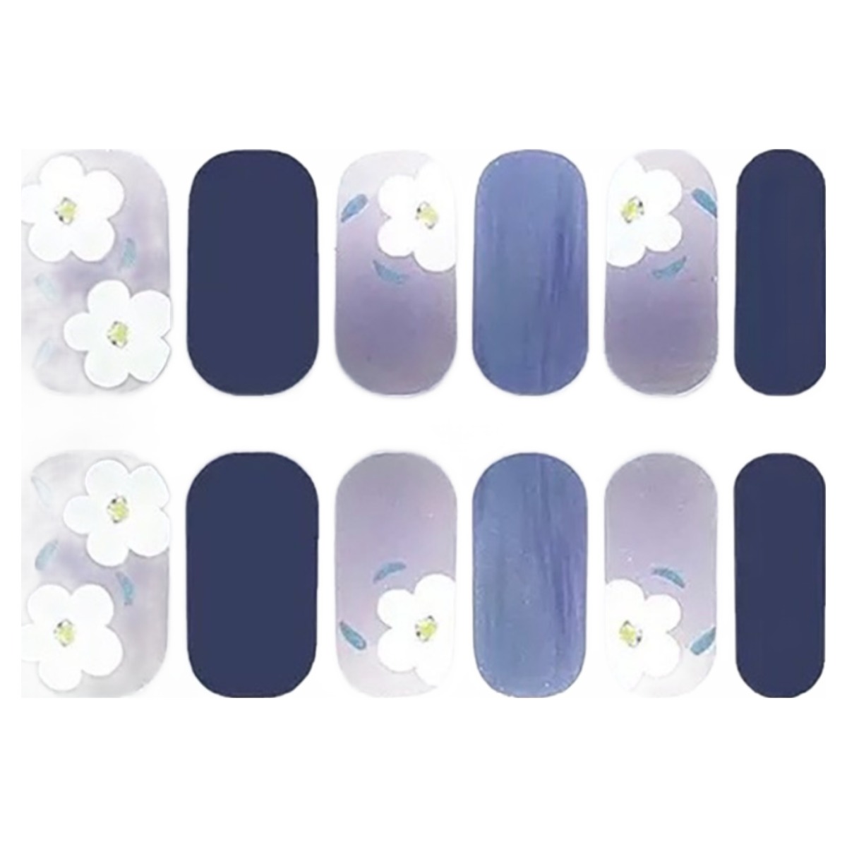 애미림 붙이는 손톱 젤네일스트립 스티커 방수 편한, 1개, A-5 BLUE BLOSSOM 1세트 5,490원