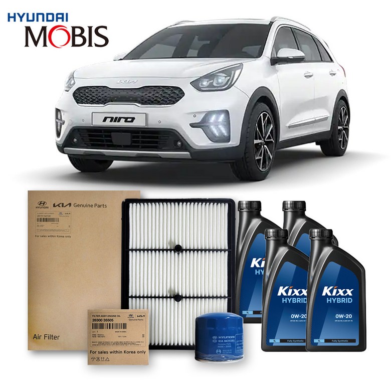 더뉴 니로 하이브리드 (19-21년식) 킥스합성유+순정필터세트 0W20, 1개 75,320원