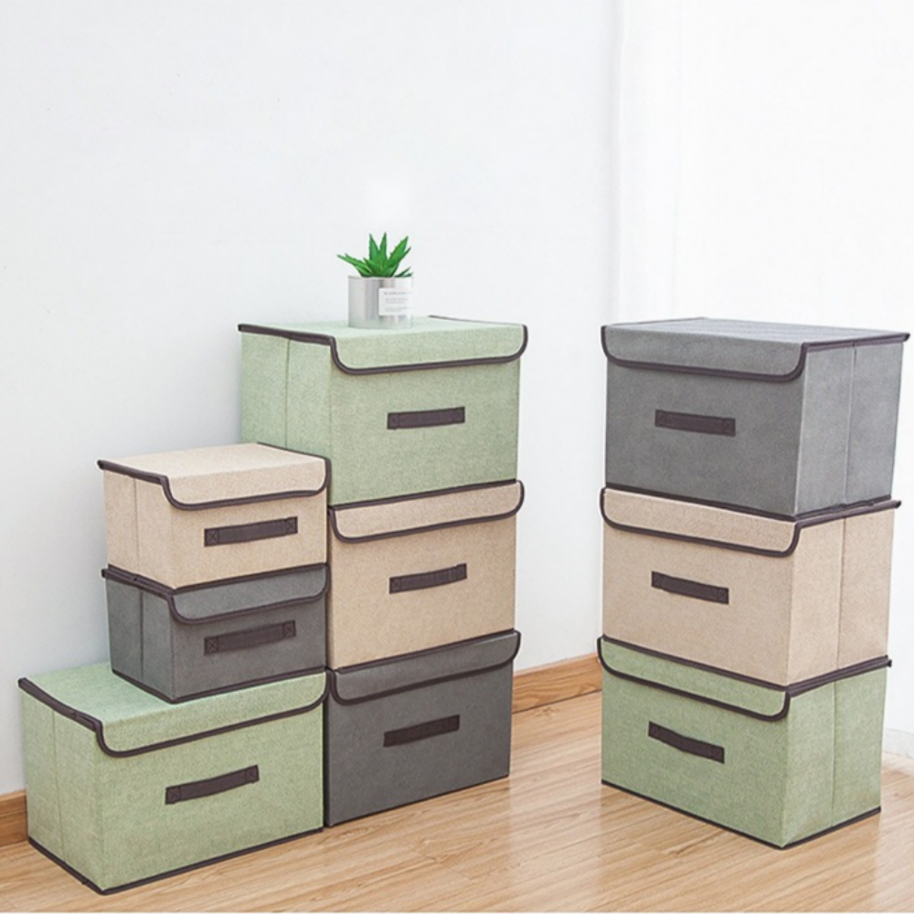 접이식수납박스 패브릭정리함 부직포정리함, 그린 9,500원
