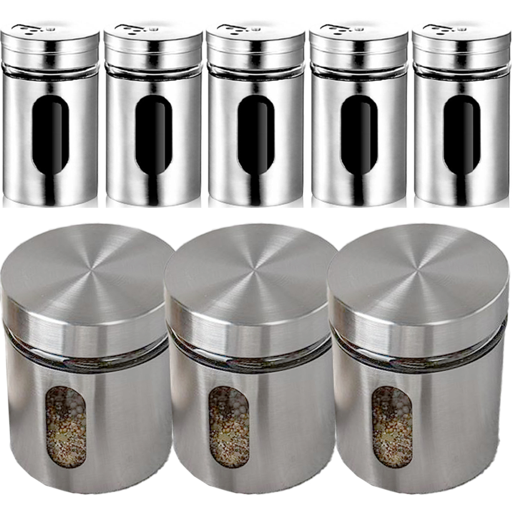 인블룸 스테인레스 양념통 8종 세트, 1세트, 양념통 100ml x 5p + 양념통 330ml x 3p + 거치대 + 스티커 2종 23,520원