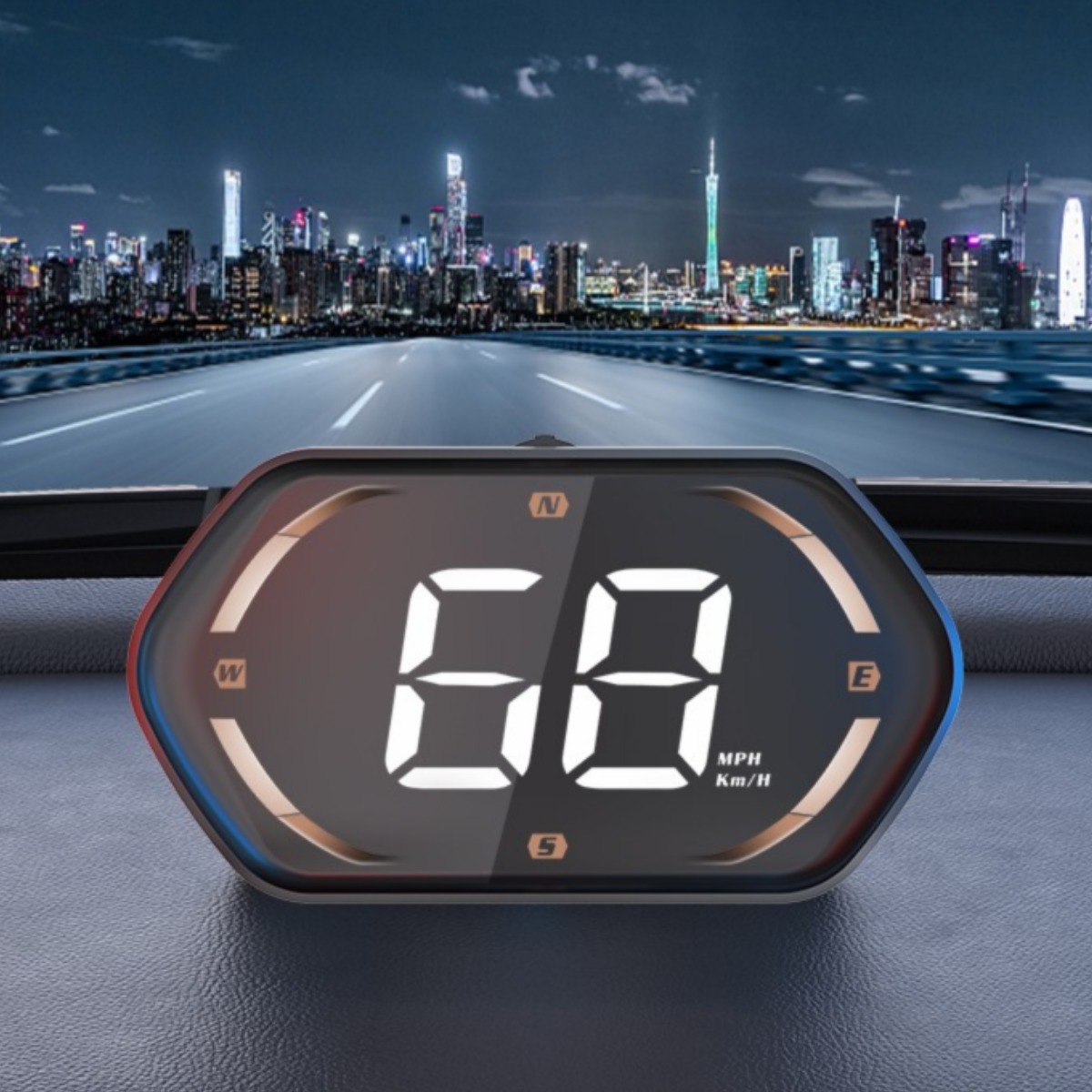 자동차 헤드업 디스플레이 거치대 차량용 HUD 고화질 실시간 속도계 티맵 연동 간편 설치 안전 운전 보조 장치 G22, 1개, 모든 차종에 적용 가능 26,800원