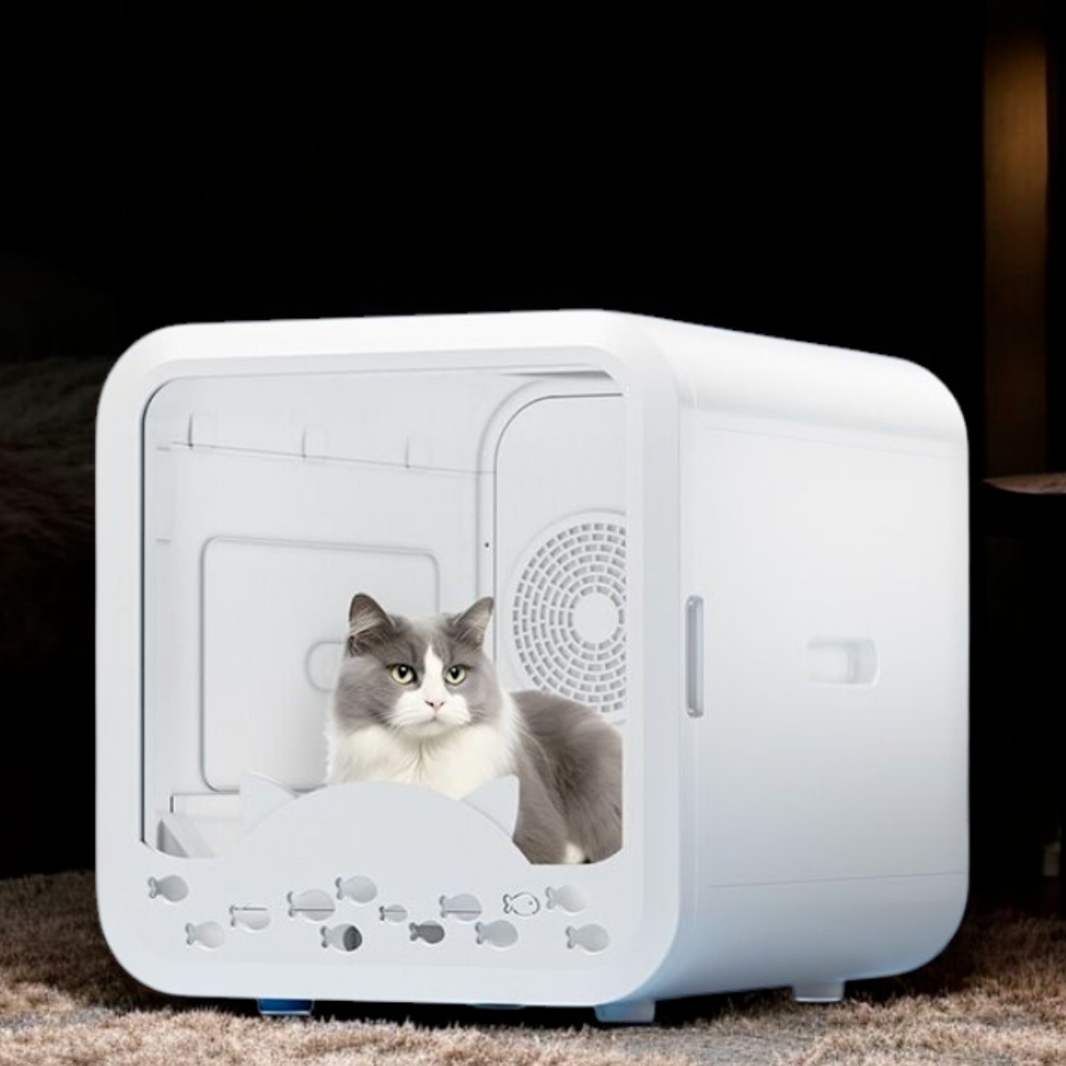 VOLTIA 펫드라이룸 저소음 털 건조기 애견 애묘 급속 건조기 강아지 고양이 드라이기 반려견 반려묘 털 말리기, 80L 대형 460,000원