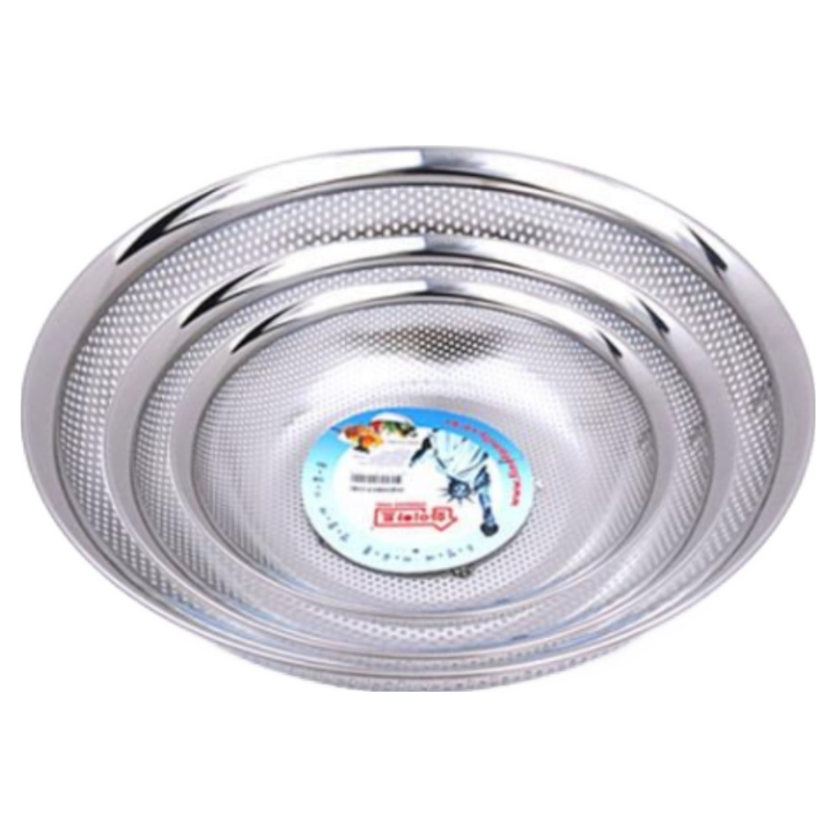 DAMDA 스텐 펀칭볼 타공 야채바구니 3종 세트 3호/4호/5호, 1개, 스테인레스 22,000원