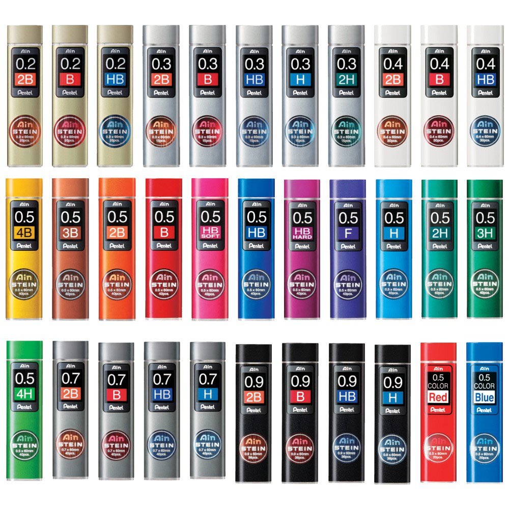 펜텔 아인슈타인 컬러 하드 소프트 샤프심 모음, C275/0.5mm-B 2,340원