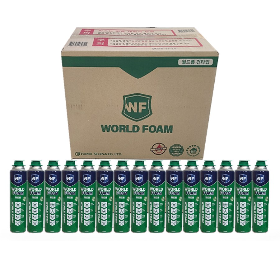 WORLD FOAM 건타입 월드폼G 함일셀레나 스프레이폼 우레탄폼, 1개 4,350원