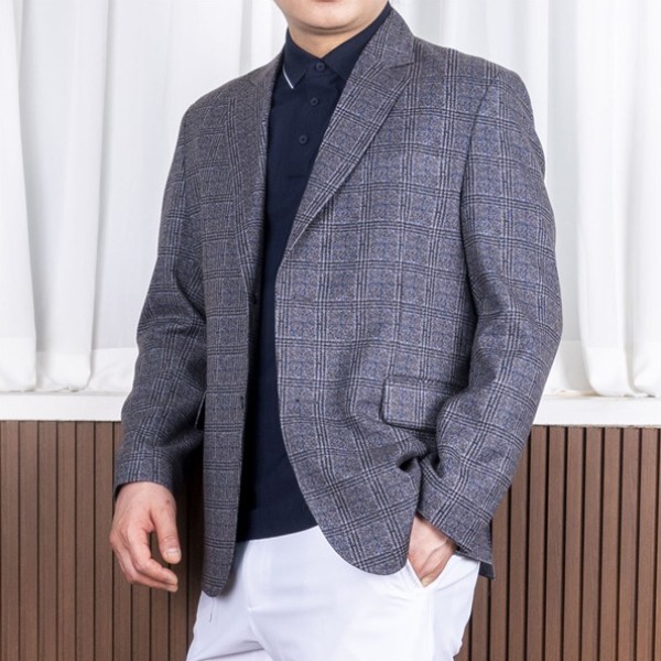 간절기 중년 남성 그레이튼 클래식 울론 신사 콤비 자켓 86,800원