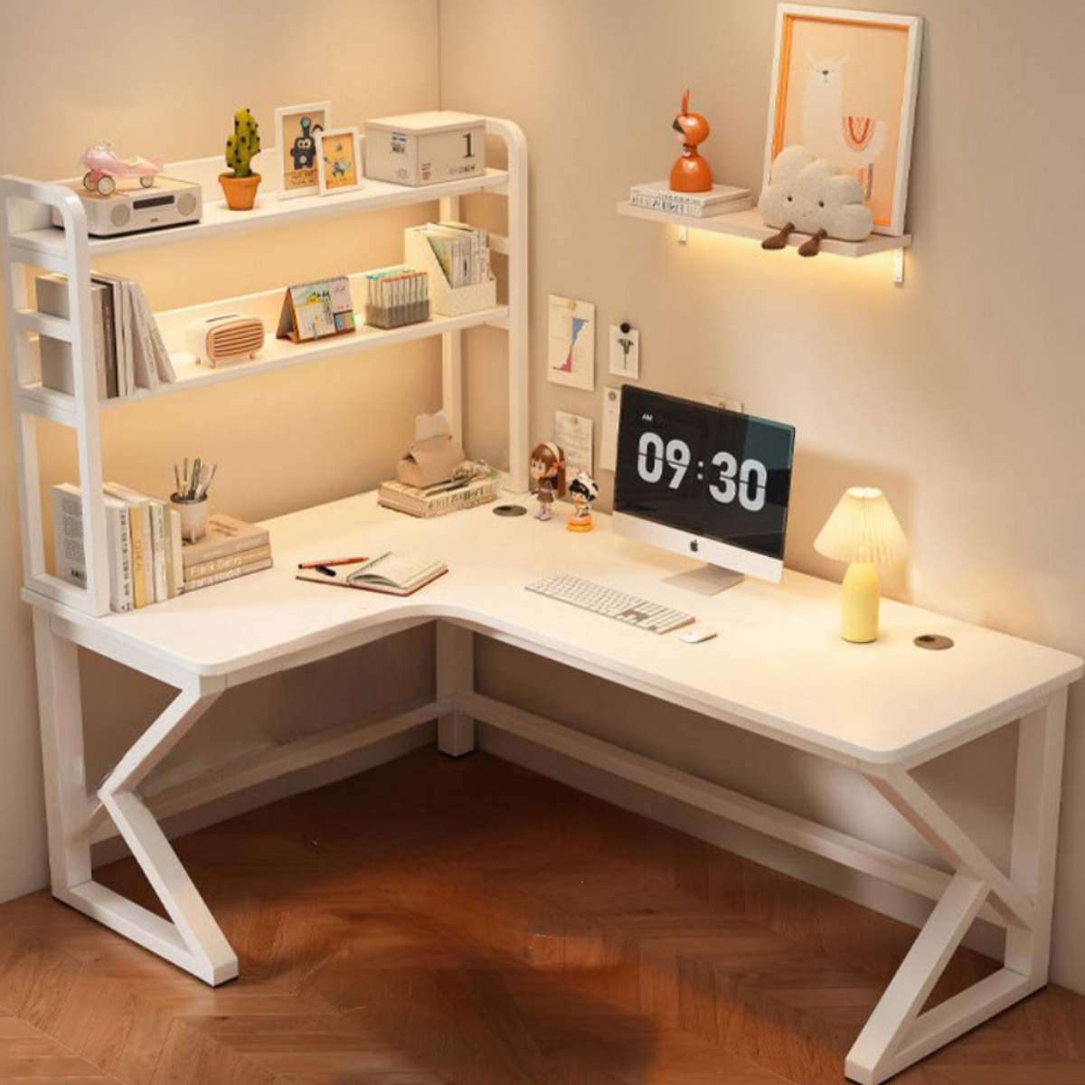 다용도 수납 책상 책꽂이 일체형 공부 테이블 학생/고등학생/게이밍/사무용 컴퓨터 책상 208,800원