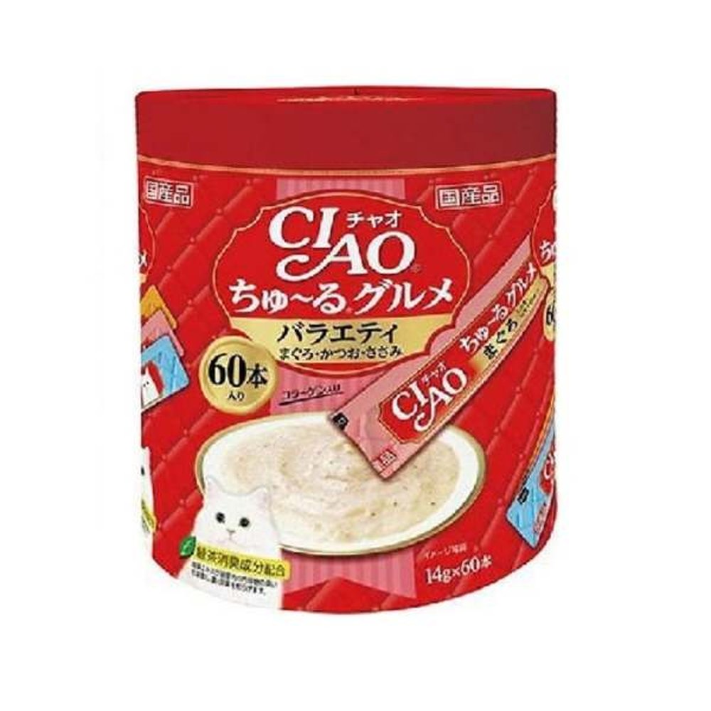챠오 츄르 구루메 버라이어티 60개입 펫간식 고양이 간식 파우치 이나바 79,680원