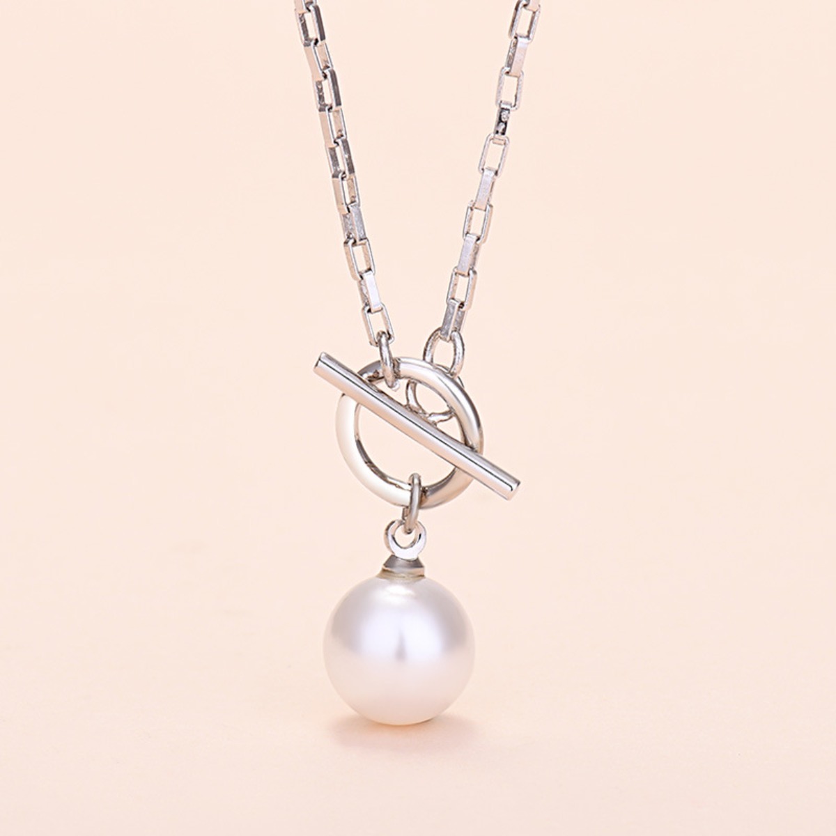 [일성] 18K 14K 도금 여성용 OT 잠금 진주 목걸이 - 생일/기념일 선물 추천 58,000원