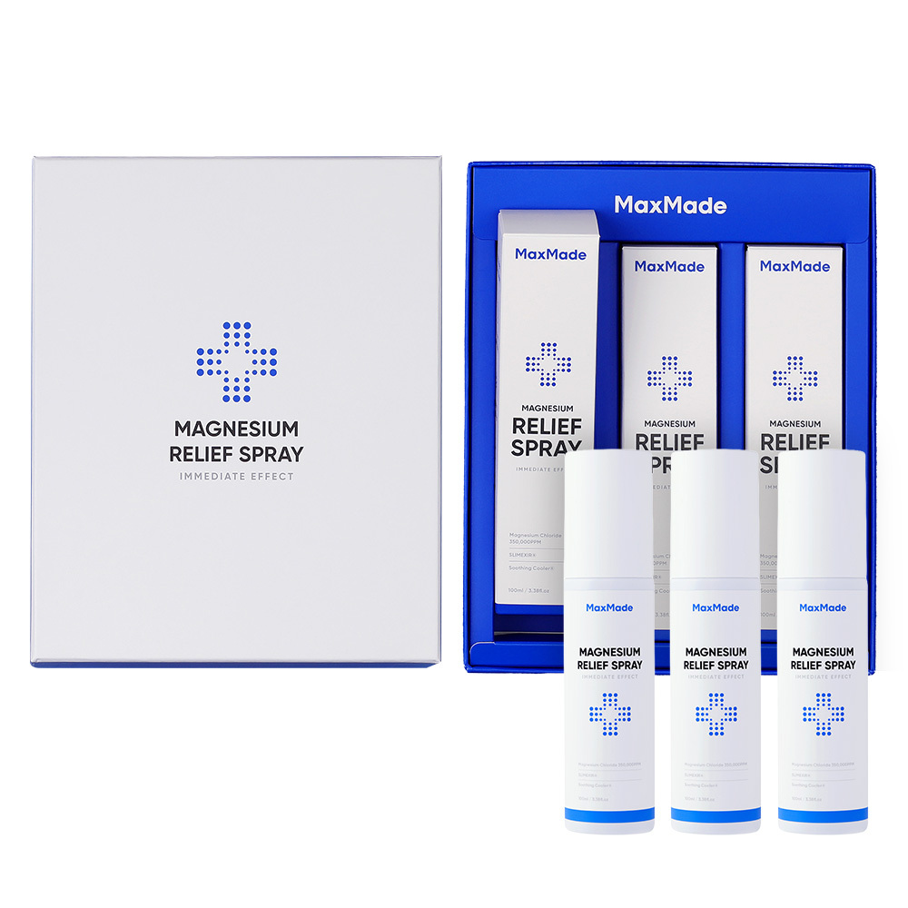 맥스메이드 마그네슘 릴리프 스프레이 선물세트(100mlx3박스), 3개, 100ml 85,000원