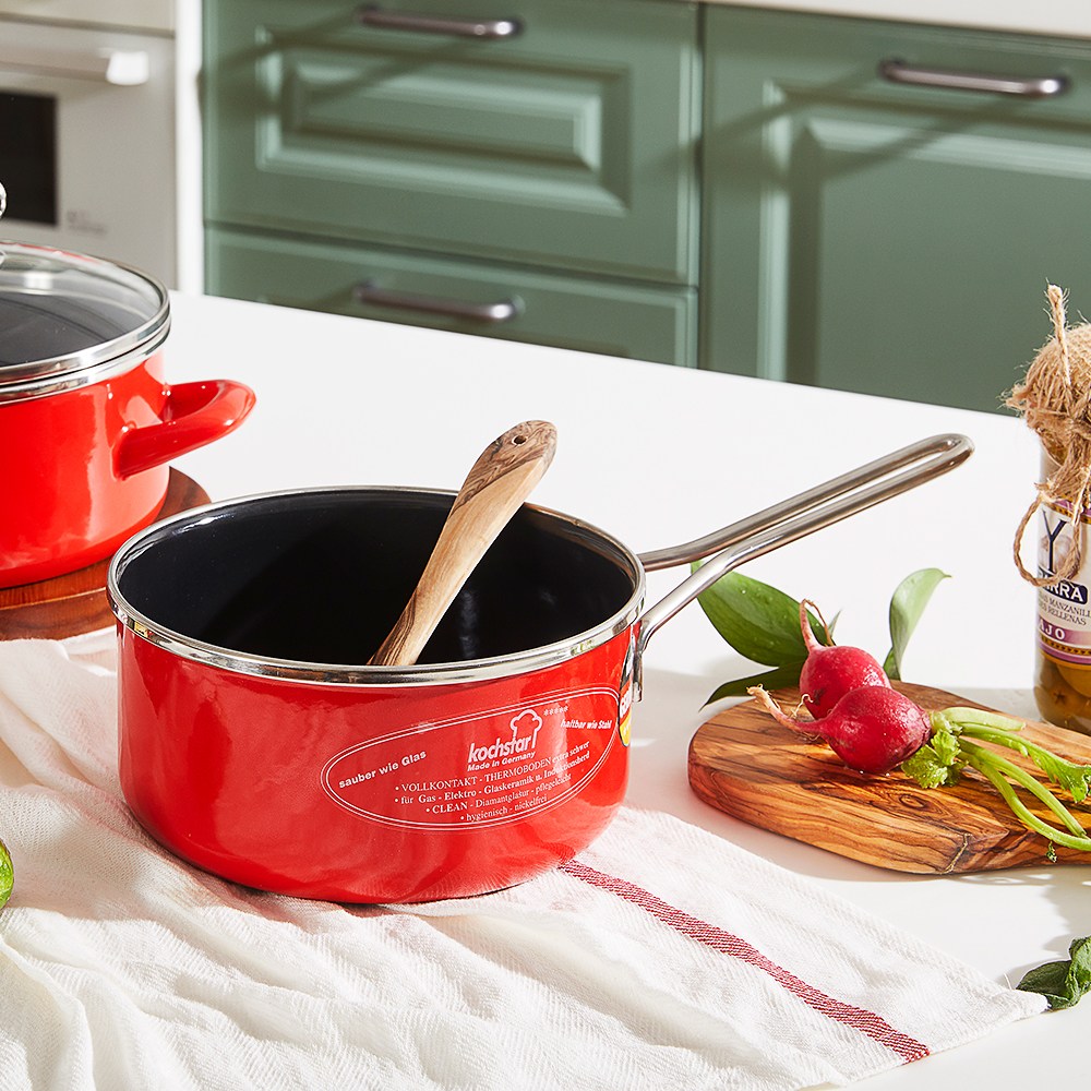 콕스타 독일냄비 프리머스레드 인덕션냄비, 레드, 16cm + 16cm, 1개 112,800원