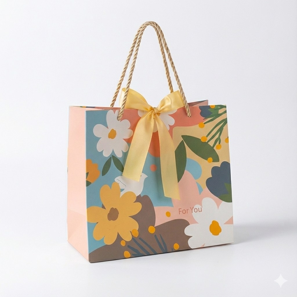 그린나무(GRNM) 모던 플라워가든 고급 쇼핑백 (6개 1세트) 12,800원