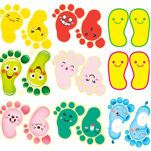 [환타스틱스] 발바닥스티커 / 야광스티커 미끄럼방지 계단, 연두(F-174), 5개 3,500원