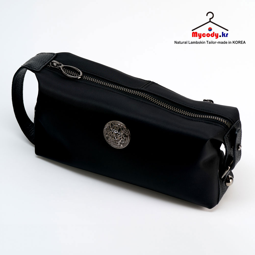 국내자체제작 마이코디 정품 도깨비 국산 본딩프라방수원단 천연소가죽 콤비 남성 클러치백 손가방 남자 골프공 핸드폰 미니 가방 소장 선물 영구AS 70,650원