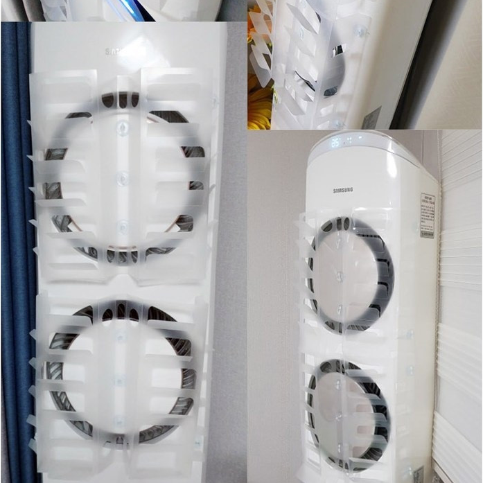 에어컨바이저 스탠드 에어컨 바람막이, 원형 윈드 바람 차단 바이저 (삼성 Q9000 바람막이), 원형바람막이1개, 1개 18,900원