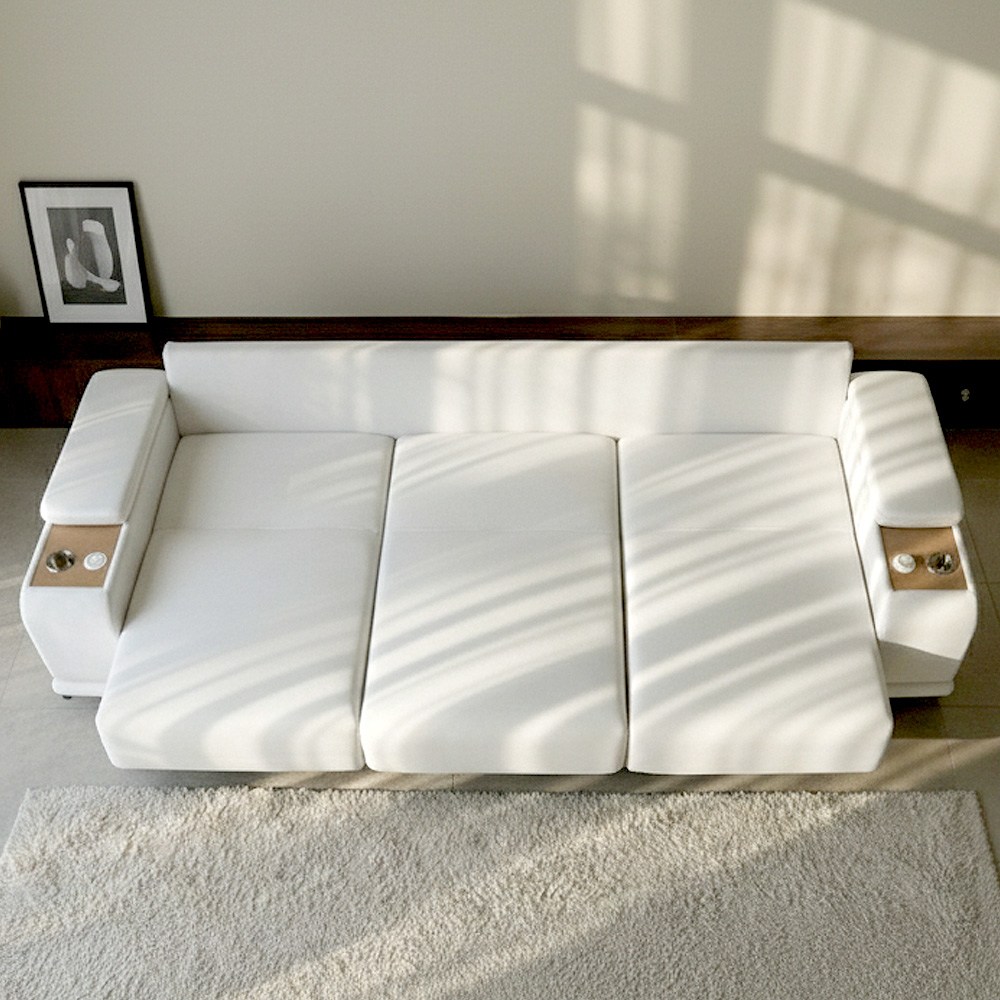 [10만원 즉시혜택] 프린홈 엘르베 확장형 5세대 무빙 리클라이너 3인용 4인용 쇼파 패브릭 소파, 아이보리 4인 소파 1,599,000원