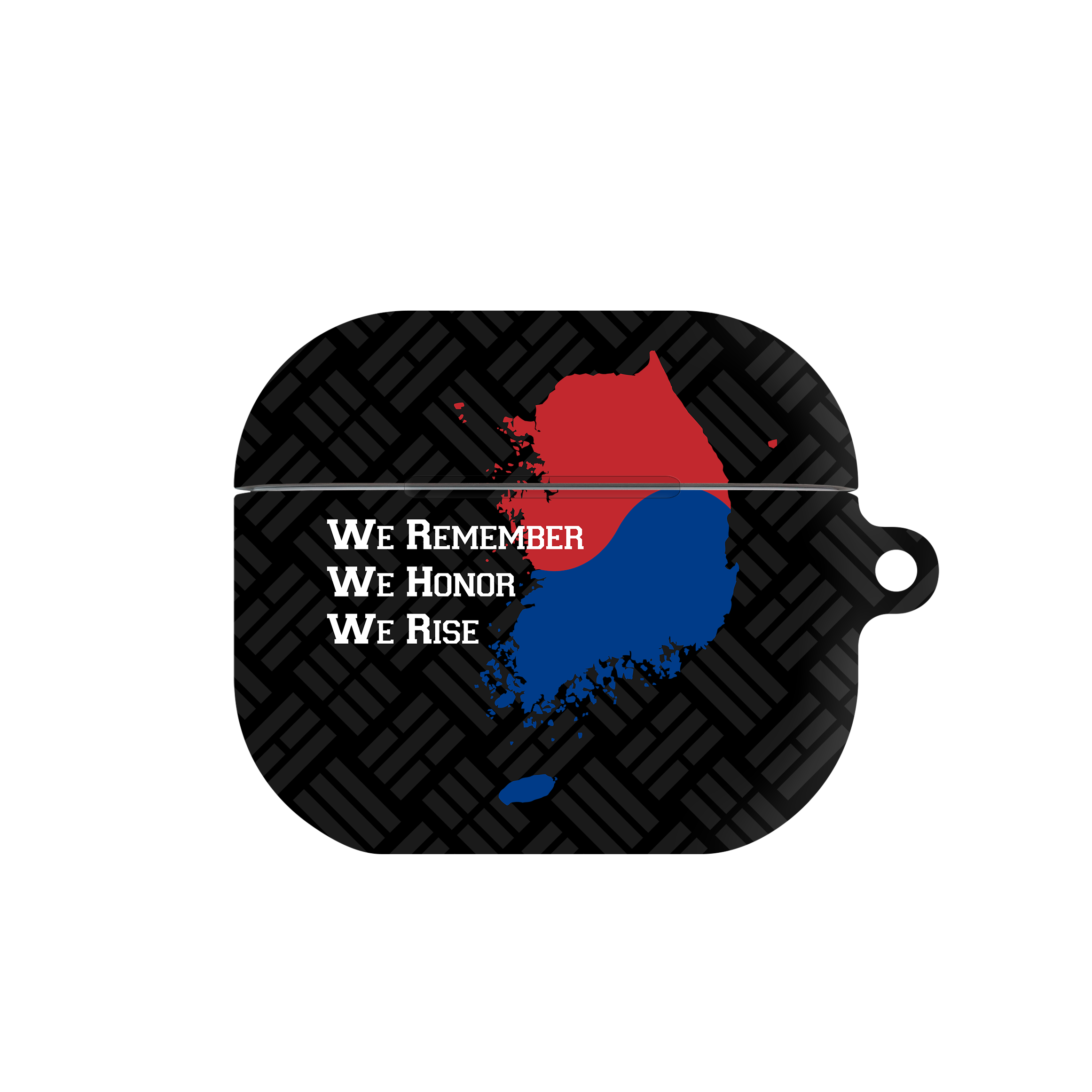 케이스포 대한민국 태극기 디자인 3D 풀커버 버즈 케이스, 코리아 블랙, 버즈3/버즈3프로 22,000원