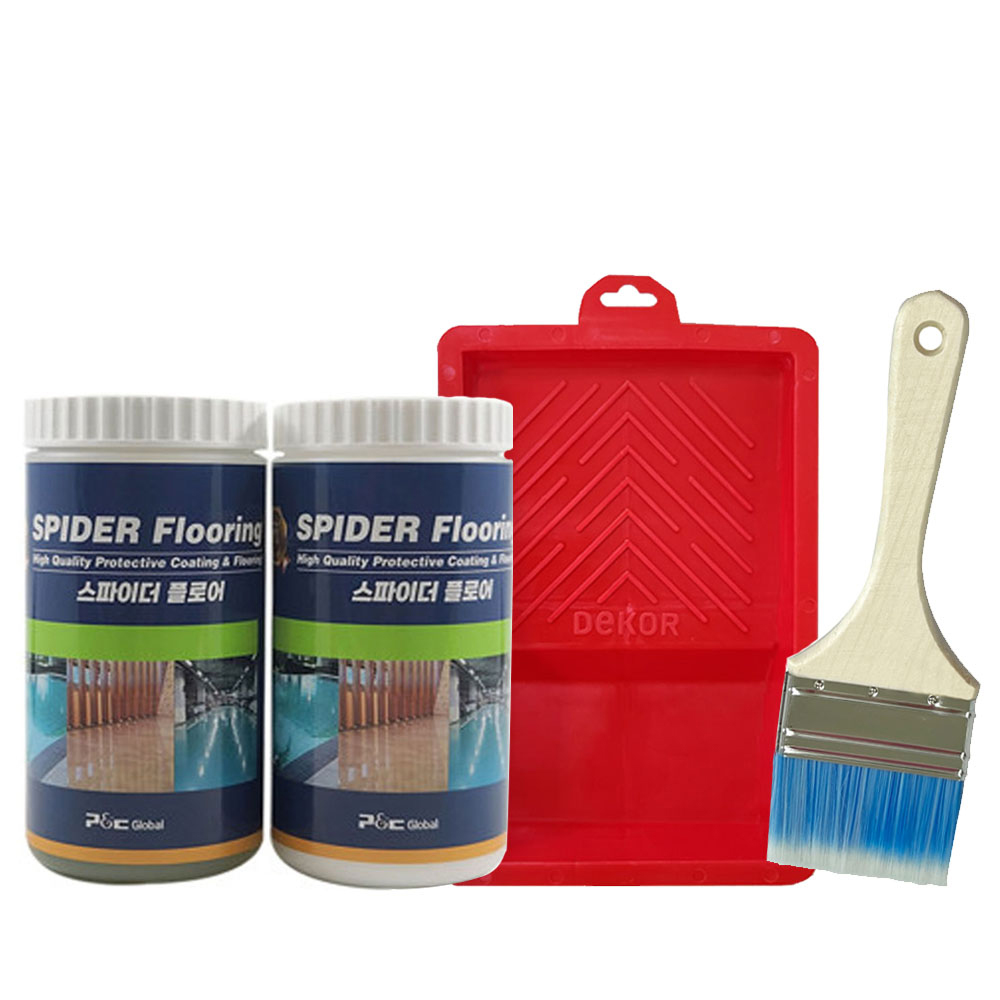 수용성 에폭시 하도 옥상 주차장 빈티지 카페 벽 바닥 틈새 크랙보수 투명 주제 200g+경화제 200g +니트릴 장갑(사은품), 5개, 400g, 투명 101,500원