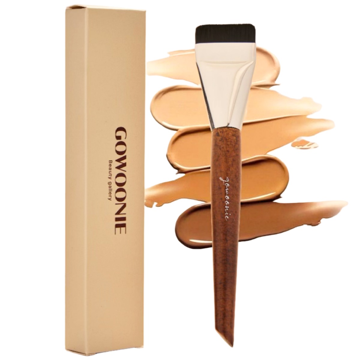 고우니 납작 파운데이션 브러쉬 파데붓, 모던실버, 1개 10,240원