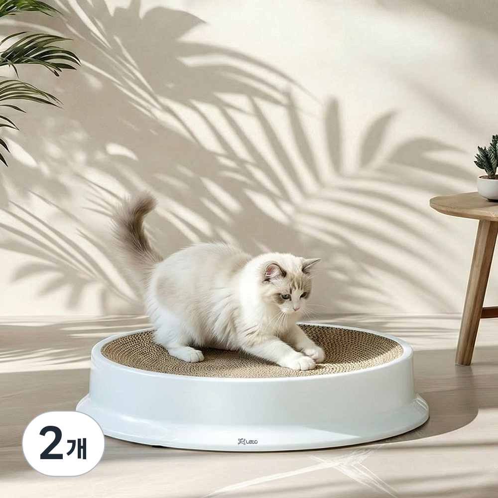 레토 원형 고양이 스크래쳐 특대형, 혼합색상, 2개, 현재가 29,600원