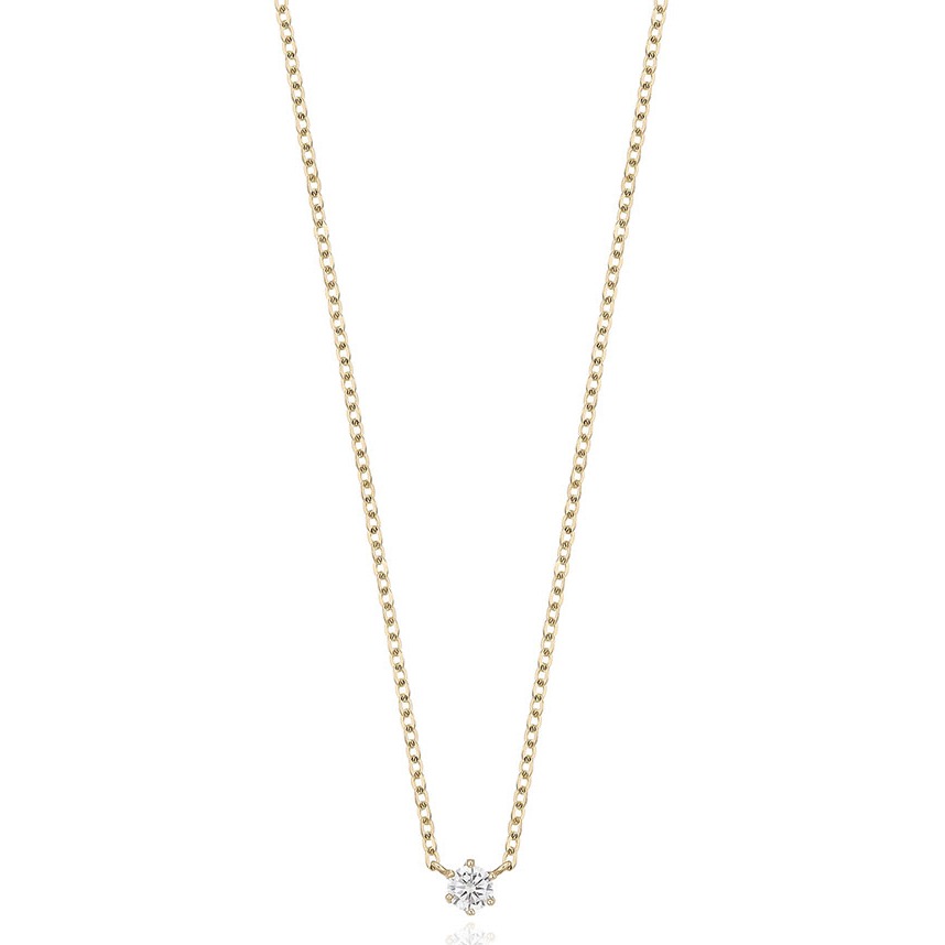 로이드 여성용 0.095캐럿 6프롱 다이아몬드 18K 골드 목걸이 628,900원