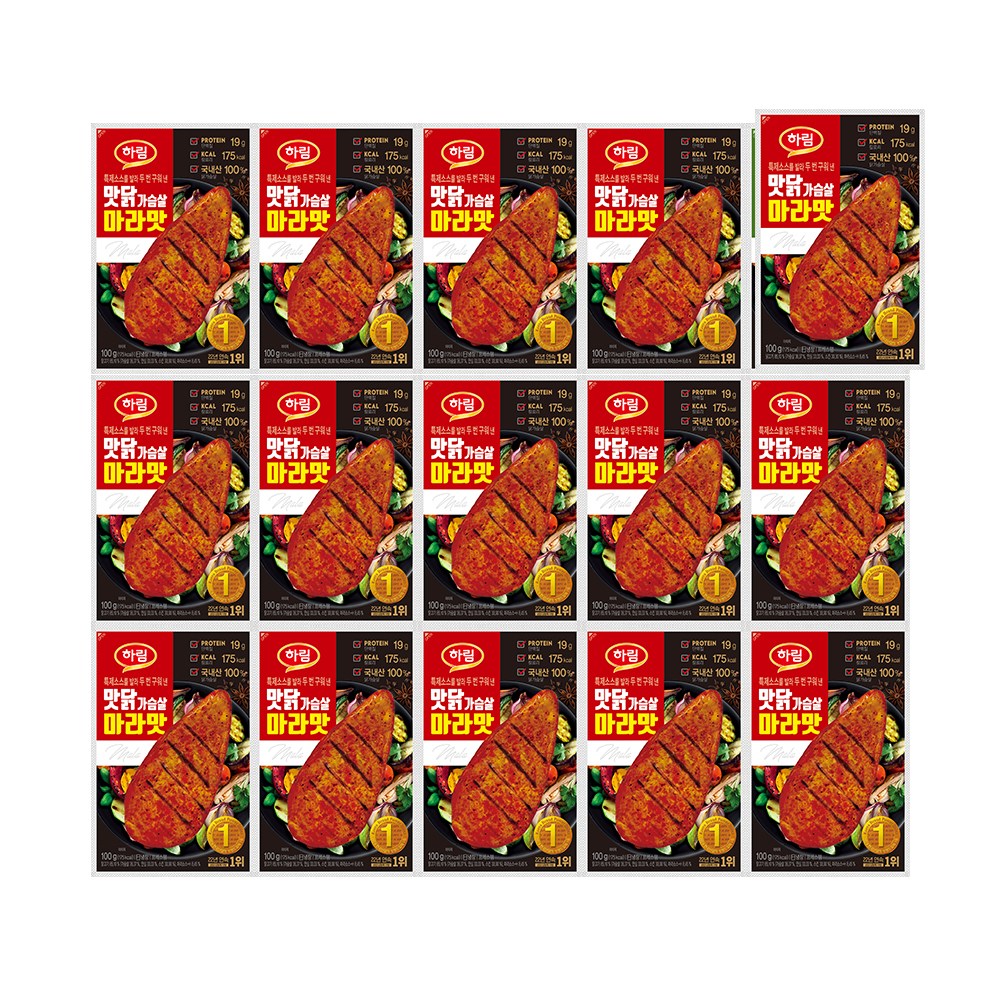 하림 맛닭가슴살마라맛 100g 15봉 31,300원