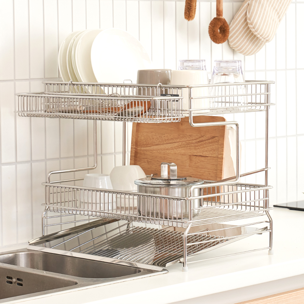 제이비제이 올인원 올스텐 식기건조대 전면 물빠짐형 91,000원