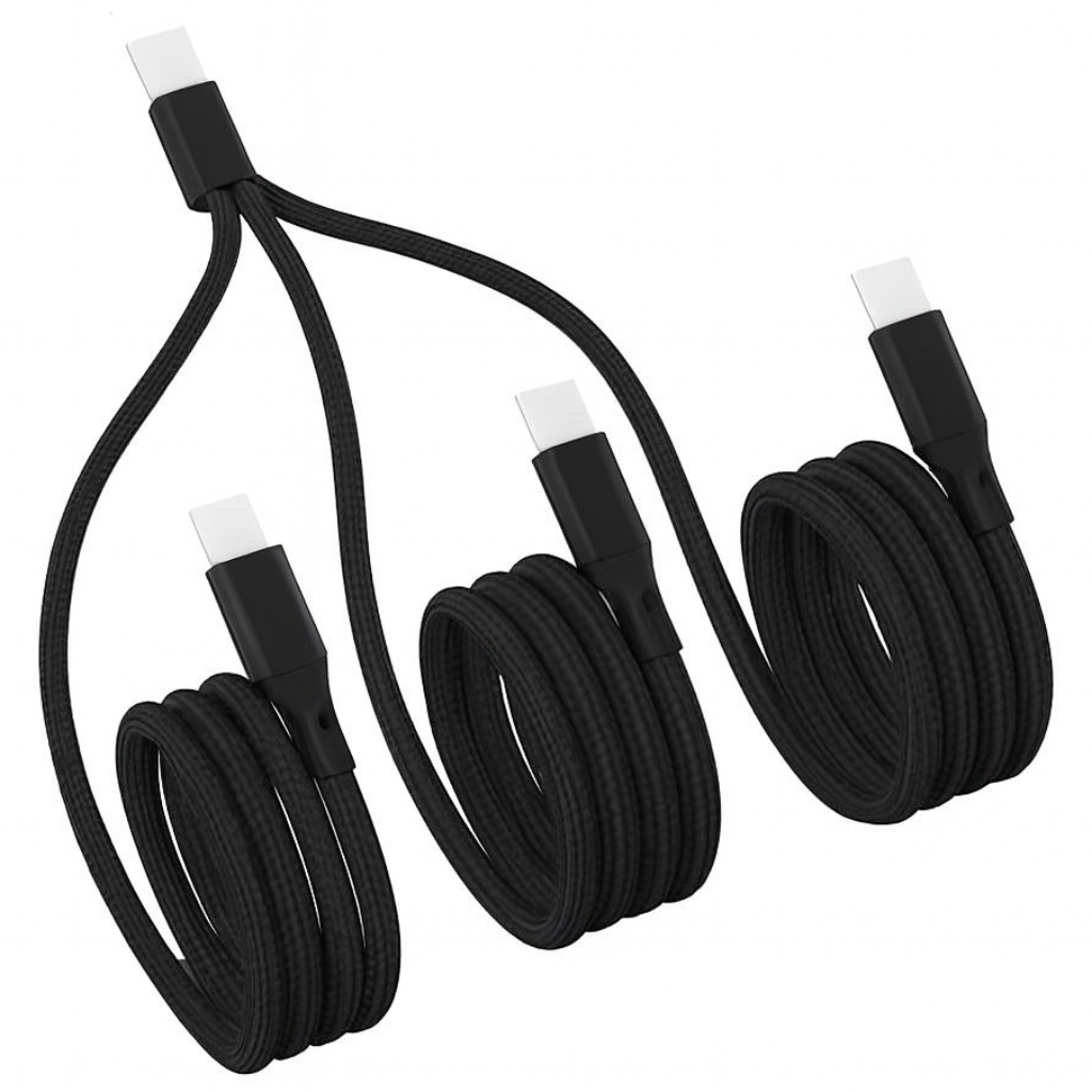 3 way 15W 충전 케이블 USB c to ccc 3in1 cable, 1개, 블랙, 1.2m 8,900원