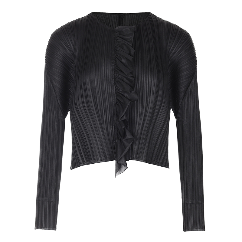 피네플리츠 프릴 숏 가디건 (3 Color) 169,000원