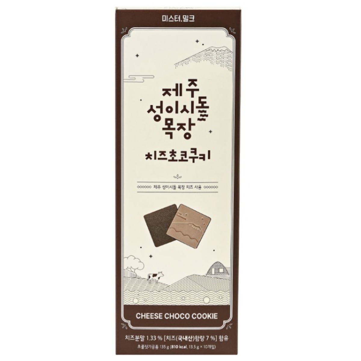 [본사직영] 제주 성이시돌 목장 치즈초코쿠키, 2개, 135g 30,650원