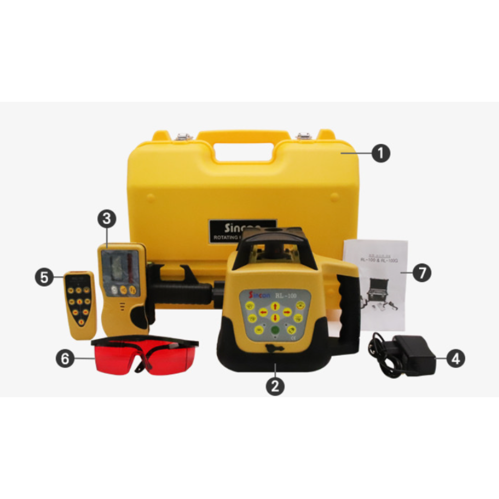 [신콘] 회전 레이저레벨 1인측정 레드빔 수평 수직 전자동센서 직경1000M RL-100 564,820원