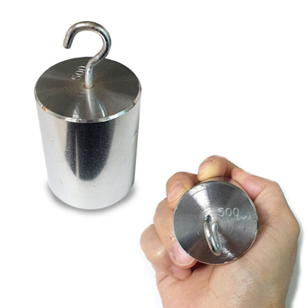 역학용 금속추 500g 실험용추 메달림 고리달린 과학실험 영재과학사, 1개 13,000원